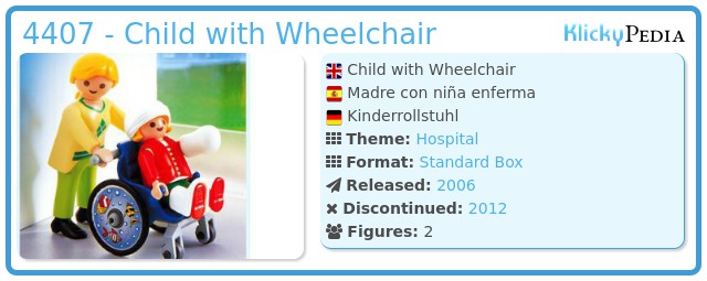 Playmobil 4407 - Child with Wheelchair