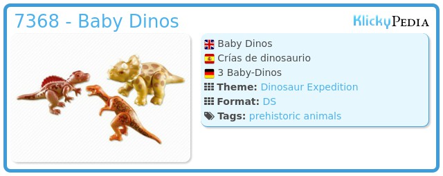 Dinos Playmobil Ergänzungen & Zubehör - Neu 7368 Babydinosaurier 