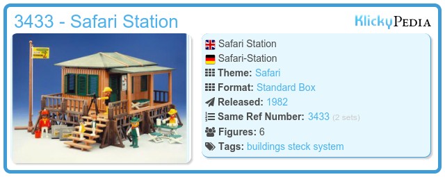MANUEL PLAYMOBIL DE la station safari 3433 EUR 16,50 - FR