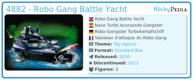 Playmobil 4882 - Robo Gang Battle Yacht