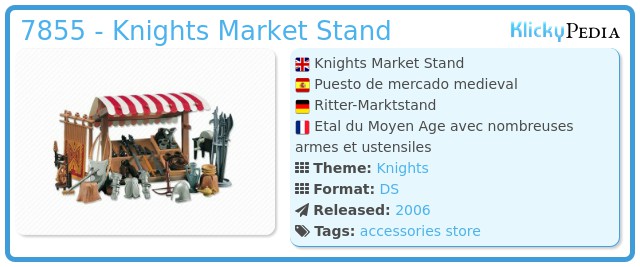 Playmobil 7855 - Knights Market Stand
