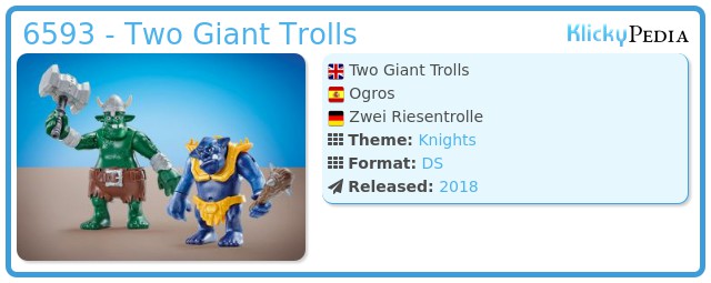 PLAYMOBIL® 6593 Two Giant Trolls Multicolor 