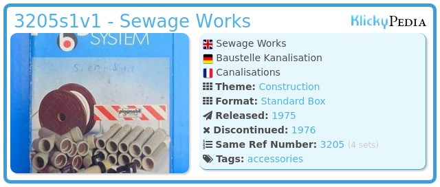 Playmobil 3205s1v1 - Sewage Works