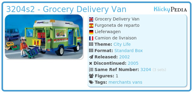 Playmobil 3204s2 - Grocery Delivery Van