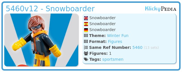 Playmobil Snowboarder aus Boys Serie 5 Set 5460 