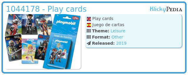 Playmobil 1044178 - Play cards
