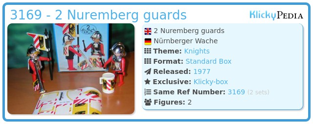 Playmobil 3169 - 2 Nuremberg guards