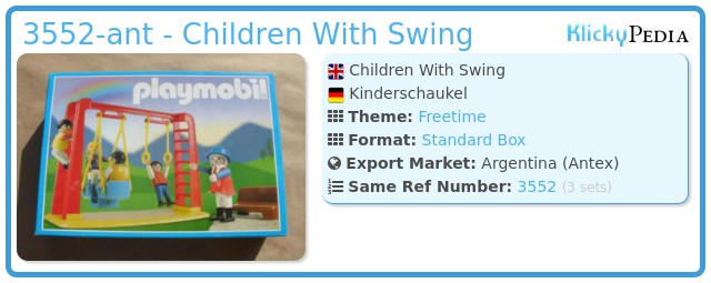 Playmobil 3552-ant - Children With Swing