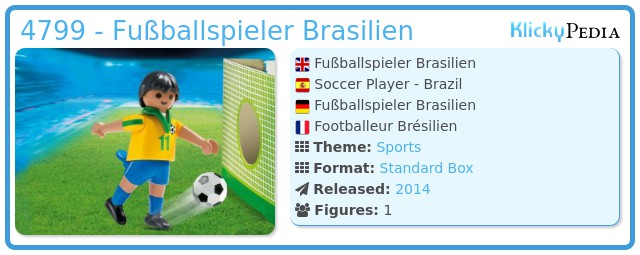 Playmobil 4799 - Fußballspieler Brasilien