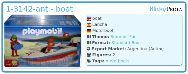 Playmobil 1-3142-ant - boat