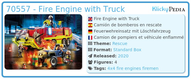 Playmobil 70557 - Fire Engine with Truck
