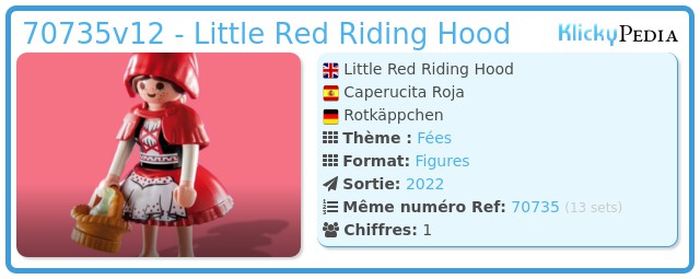 Playmobil 70735v12 - Little Red Riding Hood