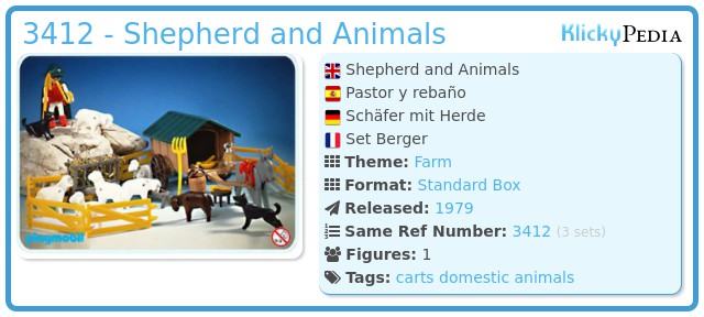 Playmobil 3412 - Shepherd And Animals