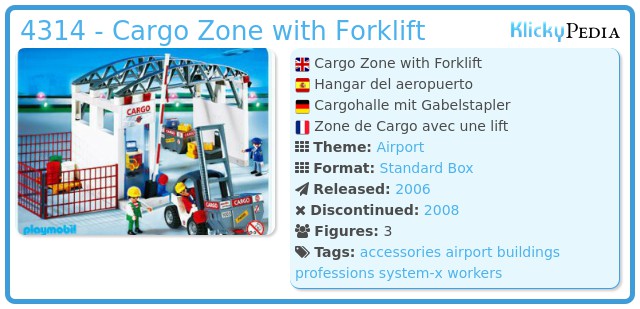 Playmobil 4314 - Cargo Zone with Forklift
