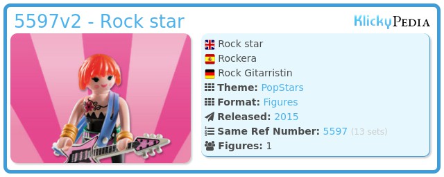 Playmobil 5597v2 - Rock star