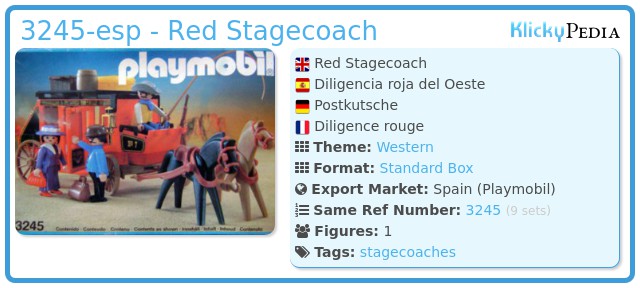 Playmobil 3245-esp - Red Stagecoach