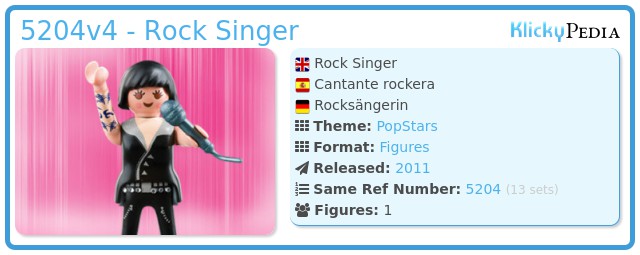 Playmobil 5204v4 - Rock Singer