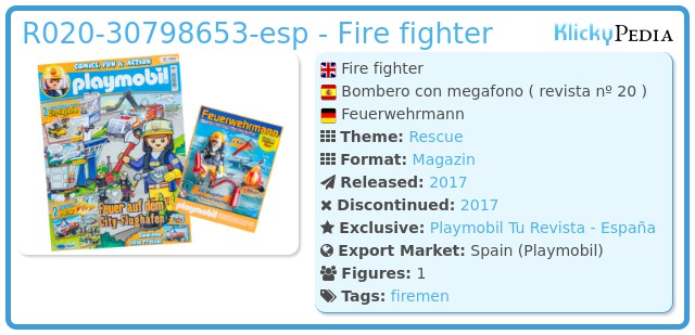 Playmobil R020-30798653-esp - Fire fighter
