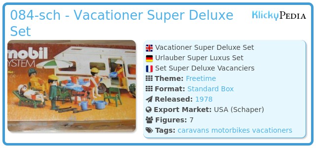 Playmobil 084-sch - Vacationer Super Deluxe Set