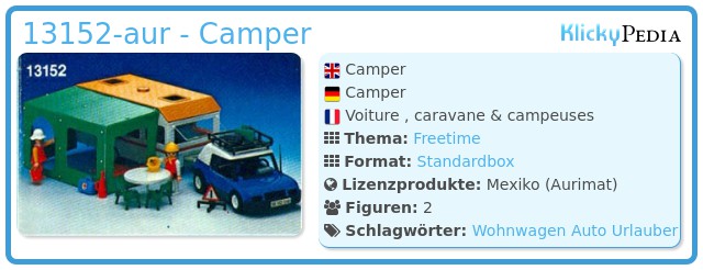Playmobil 13152-aur - Camper