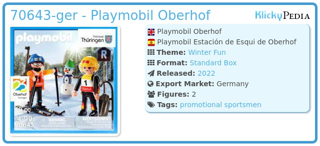 Playmobil 70643-ger - Playmobil Oberhof