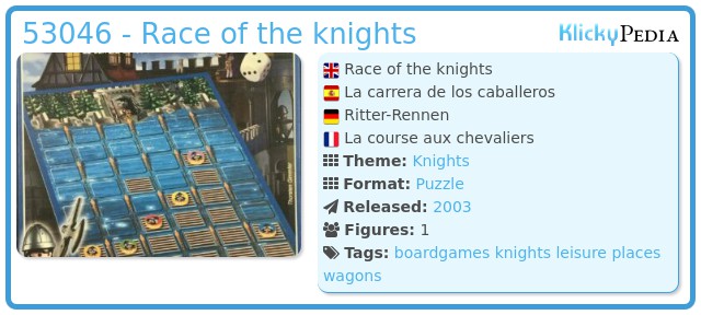 Playmobil 53046 - Race of the knights