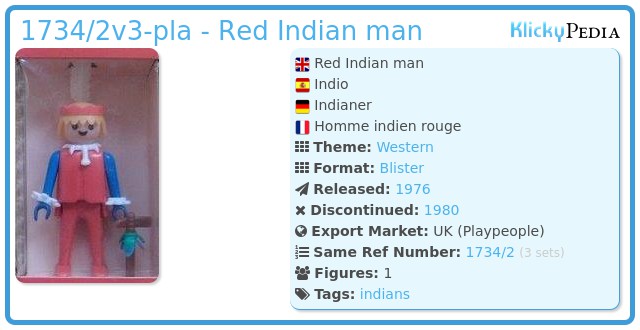 Playmobil 1734/2s1v2-pla - Indian man