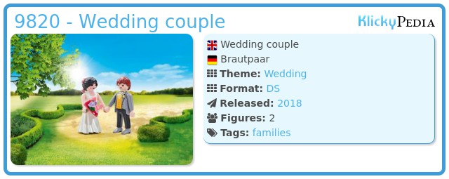 Playmobil 9820 - Wedding couple