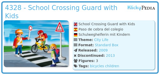 Playmobil 4328 School Crossing Guard with Children New in Box! 