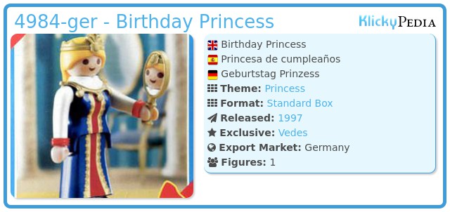 Playmobil 4984-ger - Birthday Princess