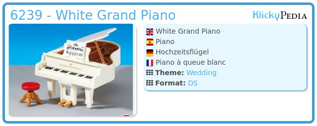 Playmobil 6239 - White Grand Piano