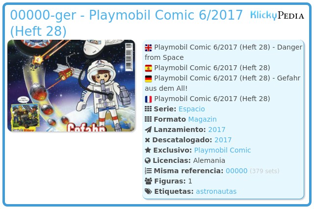 Playmobil 00000-ger - Playmobil Comic 6/2017 (Heft 28)