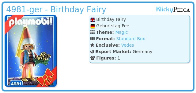 Playmobil 4981-ger - Birthday Fairy