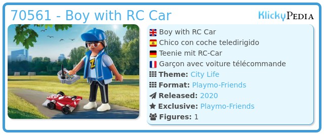Playmobil 70561 - Boy with RC Car
