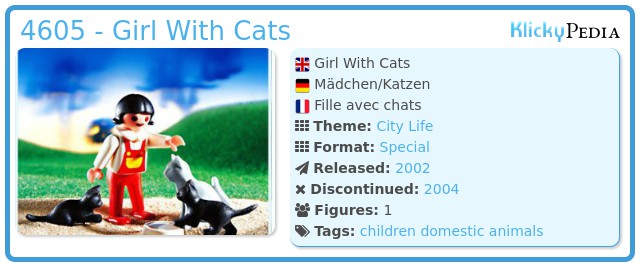 Playmobil 4605 - Girl With Cats