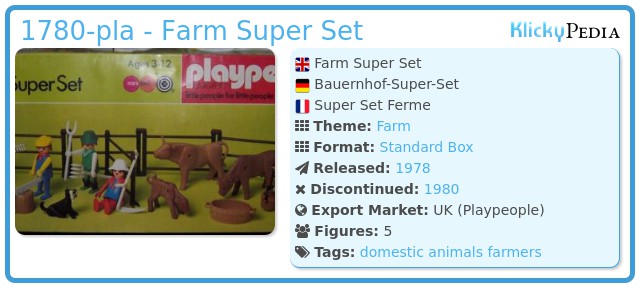 Playmobil 1780-pla - Farm Super Set