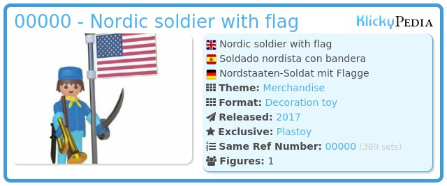 Playmobil 00000 - Nordic soldier with flag