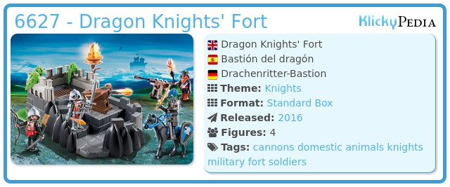 PLAYMOBIL® Knights 6627 Drachenritter-Bastion NEU 