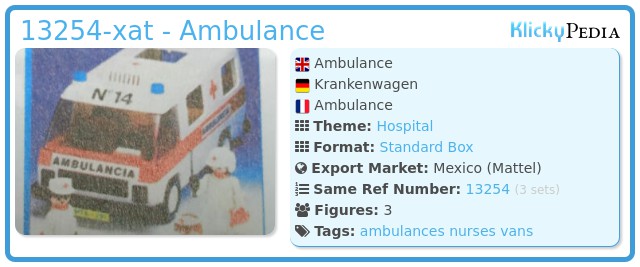 Playmobil 13254-xat - Ambulance