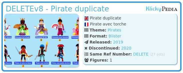 Playmobil DELETEv8 - Pirate duplicate