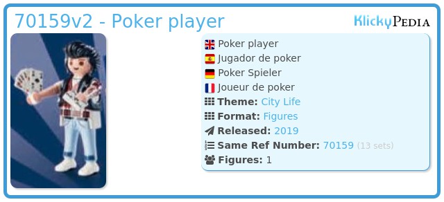 Playmobil 70159v2 - Poker player