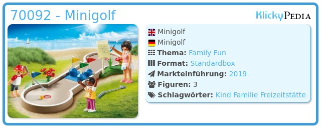 Playmobil 70092 - Minigolf