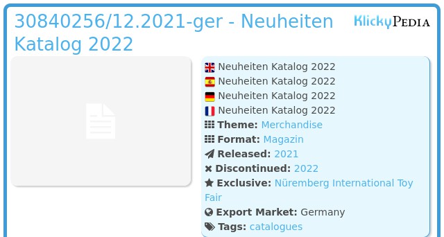 Playmobil 30840256/12.2021-ger - Neuheiten Katalog 2022