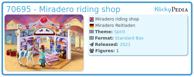 Playmobil 70695 - Miradero riding shop
