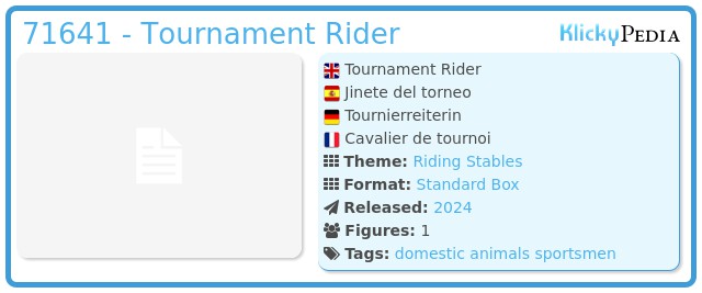 Playmobil 71641 - Tournament Rider