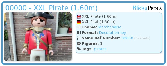 Playmobil 00000 - XXL Pirate (1.60m)