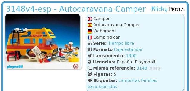 Playmobil 3148v4-esp - Autocaravana Camper