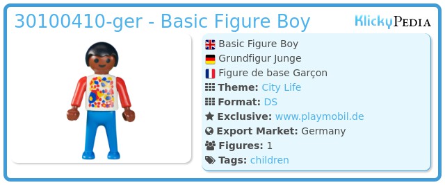 Playmobil 30100410-ger - Basic Figure Boy