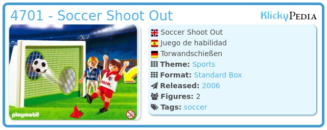 Playmobil 4701 - Soccer Shoot Out