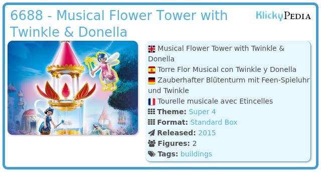 Playmobil 6688 - Musical Flower Tower with Twinkle & Donella